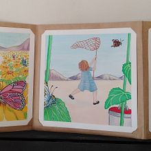 The Giant Butterfly Hunt or Fairly Instant Karma. Traditional illustration project by Helena Maria - 02.02.2022
