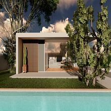 Cozinha exterior. 3D, Interior Design, and ArchVIZ project by Rita Silva Passos - 01.21.2022