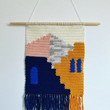 Mon projet du cours : Crochet intarsia : tricotez vos propres tentures. Projekt z dziedziny Projektowanie mod,  Dekoracja wnętrz,  Tkactwo, DIY, Sz, dełkowanie, Wzornictwo tekst i liów użytkownika Amélie - 02.02.2022