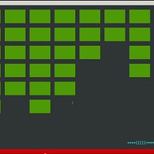 Arkanoid en terminal con Java. Game Design, and Video Games project by Alejandro Urbiztondo Olmo - 02.18.2019