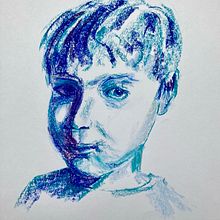 My project in Expressive Portrait Drawing with Soft Pastels course. Projekt z dziedziny Trad, c, jna ilustracja,  Sztuki piękne,  R, sunek, Portret,  R, sunek art, st i czn użytkownika Lindsay Redinger - 02.02.2022