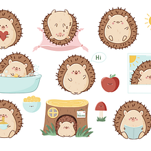 My project in Kawaii Illustration: Create Charming Characters course. Projekt z dziedziny Trad, c, jna ilustracja, Projektowanie postaci i Manga użytkownika Tatyana Ryabova - 28.01.2022