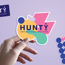 hunty. Un proyecto de Diseño, Diseño gráfico, Br, ing e Identidad, Diseño de logotipos y Naming de LaValentina - 02.02.2022
