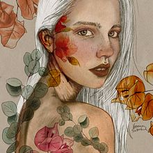 Mi Proyecto del curso: Retrato ilustrado con Procreate. Un progetto di Illustrazione tradizionale, Illustrazione vettoriale, Illustrazione digitale e Disegno di ritratti di Verónica Sepúlveda - 20.02.2022