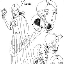 Kiara White Witch  - Mi Proyecto del curso: El arte del manga: dibuja personajes únicos. Un proyecto de Diseño de personajes, Dibujo a lápiz, Dibujo, Ilustración con tinta y Manga de Cami Piscis Halite - 29.01.2022