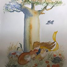 Mi Proyecto del curso: Ilustración en acuarela con influencia japonesa. Un proyecto de Ilustración tradicional, Dibujo y Pintura a la acuarela de Patricia Rodriguez - 03.02.2022
