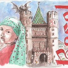 Basel!. Traditional illustration, Sketching, Creativit, Drawing, Watercolor Painting, and Sketchbook project by vivien_dg - 02.03.2022