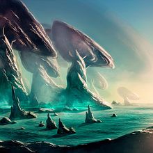 Titan Coast. Traditional illustration, Concept Art, and Digital Illustration project by Carles Marsal - 02.03.2022