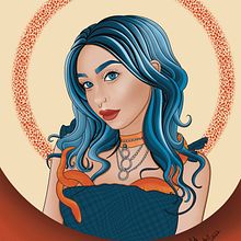 My project in Female Character Portraits in Procreate course. Traditional illustration, Digital Illustration, and Digital Drawing project by Sofia Zumpano - 02.04.2022