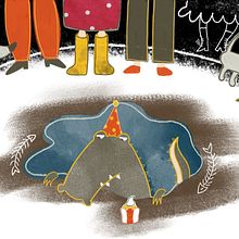 grumbler crocodile. Ilustração tradicional projeto de Izabela Rej - 04.02.2022
