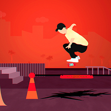 Mi Proyecto del curso: POWELL PERALTA, JUMP AT YOUR OWN RISK. Un proyecto de Animación y Animación 2D de MIGUEL GARRIDO MOTILVA - 04.02.2022