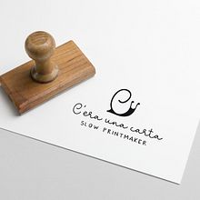 C'era una carta: the logo for my printmaking adventure!. Design, Br, ing, Identit, Graphic Design, and Logo Design project by dea_valkanova - 02.04.2022