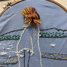 Mi Proyecto del curso: Técnicas de bordado para crear peinados con volumen Ein Projekt aus dem Bereich Erweiterungsentwicklung, Design von Garderoben, Stickerei, Farbenlehre und Textildesign von Paola Bizioli - 04.02.2022