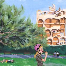My project in Pictorial Sketchbook with Gouache course. Traditional illustration, Sketching, Drawing, Architectural Illustration, Sketchbook, and Gouache Painting project by Aurore Vigne - 01.28.2022