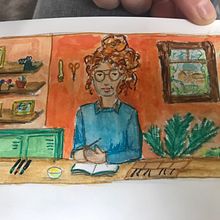 Dessiner la prof qui donne son cour. Un progetto di Illustrazione tradizionale di elimauso - 04.02.2022