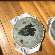 Mi Proyecto del curso: Bluework: cianotipia y bordado. Traditional illustration, Arts, Crafts, Fine Arts, Paper Craft, Printing, Embroider, DIY, Textile Printing, and Textile Design project by sheilacastellanosbaron - 02.04.2022