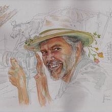 My project in Illustrated Portrait in Watercolor course. Un proyecto de Ilustración tradicional, Bellas Artes, Pintura, Dibujo, Pintura a la acuarela, Dibujo de Retrato y Dibujo artístico de Teresa Montalvao Hodson - 01.02.2022