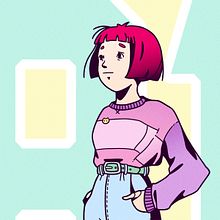 Mon projet du cours : Illustration de personnages dynamiques. Un proyecto de Ilustración tradicional, Diseño de personajes, Cómic, Creatividad, Dibujo, Dibujo digital y Manga de Anne-Claire Lonchamp - 06.02.2022