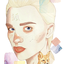 Il mio progetto del corso: Ritratto illustrato ad acquerello. Un proyecto de Ilustración tradicional, Bellas Artes, Pintura, Dibujo, Pintura a la acuarela, Dibujo de Retrato y Dibujo artístico de Caterina Todino - 04.02.2022