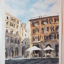 Il mio progetto del corso: Tecniche moderne di acquerello paesaggistico Ein Projekt aus dem Bereich Malerei und Aquarellmalerei von Marianna Zuin - 04.02.2022
