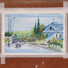 Mi Proyecto del curso: Creación de paisajes contemporáneos en acuarela. Un proyecto de Bellas Artes y Pintura a la acuarela de Victoria Beresi - 04.02.2022