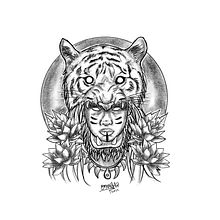 Mi Proyecto del curso: Diseño e ilustración digital de tatuajes con Procreate. Un projet de Illustration traditionnelle, Design graphique, Illustration numérique, Conception de tatouage , et Dessin numérique de Brenda Mariel Arias Sánchez - 04.02.2022