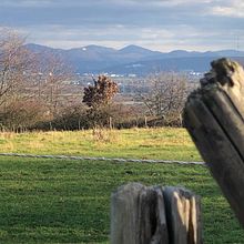 Landschaft und Blick ins Siebengebirge. Fotografia projeto de Britta Merten - 04.02.2022