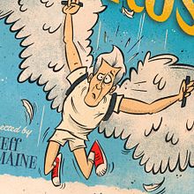Johnny Knoxville in... "The Flight of Icarus" . Traditional illustration, Advertising, Design, Film, Video, TV, and Character Design project by Ed Vill - 02.05.2022