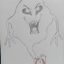Caça fantasmas. Pencil Drawing project by Glaucia Costa - 02.05.2022