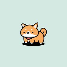 cute kawaii shiba inu illustration. Traditional illustration project by gi Illust - 02.05.2022
