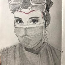 "On a battlefield" . Un proyecto de Dibujo a lápiz, Dibujo, Dibujo de Retrato, Dibujo realista y Sketchbook de doriisdrawing_1 - 05.02.2022