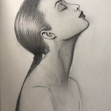 "Peace of mind" . Un proyecto de Dibujo a lápiz, Dibujo, Dibujo de Retrato, Dibujo realista y Sketchbook de doriisdrawing_1 - 05.02.2022
