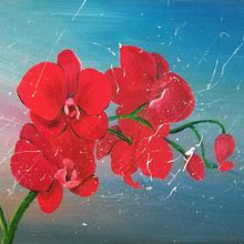 Acrylmalerei Blumen auf Leinwand. Acr, lic Painting, Painting, Floral, and Plant Design project by Jennifer Dümler - 02.05.2022