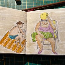 Mein Kursprojekt: Das Skizzenbuch als Erkundungsreise: Finde deinen Zeichenstil. Traditional illustration, Sketching, Creativit, Drawing, Watercolor Painting, Sketchbook, and Gouache Painting project by Petra Westermann - 02.05.2022