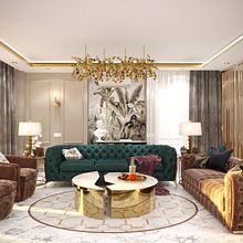 Designing Unique Luxury Reception In Egypt. Un progetto di Architettura d'interni, Interior design, Interior Design, Interior Design e Progettazione dello spazio di Mohab Draze - 30.01.2022