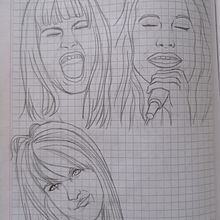 Dibujos de rostros. Een project van Tekening met potlood,  Tekening y  Portrettekening van Jesus Francisco Llamoca Montalvo - 19.12.2021