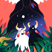 Parintins | Nivea. Traditional illustration, and Digital Illustration project by Laura Athayde - 02.06.2022