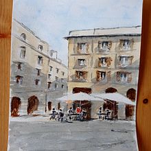 Mon projet du cours : Techniques modernes pour des ​paysages urbains à l'aquarelle. Un progetto di Pittura e Pittura ad acquerello di Irina Lysova - 06.02.2022