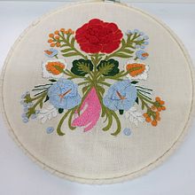 Mi Proyecto del curso: Técnica de bordado con paso atrás. Un proyecto de Bordado y Diseño textil de Norelia Parra - 06.02.2022