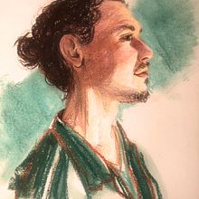 Mi Proyecto del curso: Dibujo de retratos expresivos con tizas pastel. Projekt z dziedziny Trad, c, jna ilustracja,  Sztuki piękne,  R, sunek, Portret,  R, sunek art, st i czn użytkownika Laura Diehl - 07.02.2022