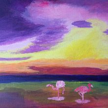 Flamingos. Un progetto di Pittura di Filip Karcz - 07.02.2022