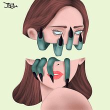 Mi Proyecto del curso: Head Divided. Traditional illustration, Drawing, Digital Illustration, Portrait Drawing, Digital Drawing, and Digital Painting project by Sebastian Orozco - 02.07.2022