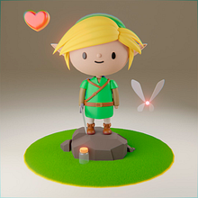 Link Chiquito -  Creación de personajes kawaii en 3D con Blender.. Traditional illustration, Character Design, Digital Illustration, and 3D Modeling project by Carlos J. Sanchez C. - 02.03.2022