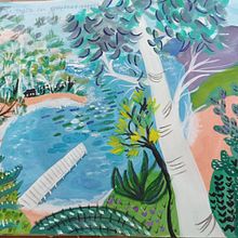 Painting Nature with Acrylic: From Sketchbook to Canvas course. Traditional illustration, Painting, Acr, lic Painting, and Sketchbook project by Stella Lazarou - 02.05.2022