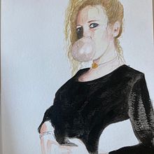 Il mio progetto del corso: Ritratto ad acquerello a partire da una fotografia. Projekt z dziedziny Trad, c, jna ilustracja, Malowanie akwarelą i Portret użytkownika emanuela_cervetti - 07.02.2022