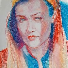 My project in Expressive Portrait Drawing with Soft Pastels course. Traditional illustration, Fine Arts, Drawing, Portrait Drawing, and Artistic Drawing project by Zora Poznic Polh - 02.07.2022