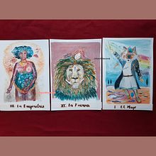 Mi Proyecto del curso: Ilustración con acrílico: crea universos mágicos  ARCANOS MAYORES DEL TAROT. Un progetto di Illustrazione tradizionale, Pittura, Creatività e Pittura acrilica di danielablacona - 07.02.2022