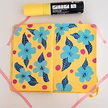 Mon projet du cours : Motifs botaniques et carnet de croquis. Un proyecto de Ilustración tradicional, Pattern Design, Ilustración botánica y Sketchbook de Aziliz - 07.02.2022