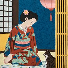 Mein Kursprojekt: Einführung in die Gouachemalerei: eine bunte Reise nach Japan. Projekt z dziedziny Trad, c, jna ilustracja,  Sztuki piękne,  Malarstwo i Malowanie gwaszami użytkownika Kirsten - 08.02.2022
