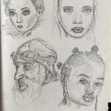 Mijn project van de cursus: Sketchbook met portretten: verken het menselijk gezicht. Sketching, Drawing, Portrait Drawing, Artistic Drawing, and Sketchbook project by aboersma - 02.08.2022